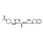 (S)-6-[(1-乙酰基哌啶-4-基)氨基]-N-[3-(3,4-二氢异喹啉-2(1H)-基)-2-羟基丙基]嘧啶-4-甲酰胺