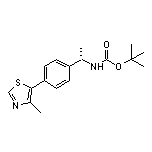(S)-N-Boc-1-[4-(4-甲基-5-噻唑基)苯基]乙胺