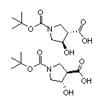 反式-1-Boc-4-羟基吡咯烷-3-甲酸