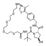 (2S,4R)-1-[(S)-17-氨基-2-(叔丁基)-4-氧代-6,9,12,15-四氧杂-3-氮杂十七烷-1-酰基]-4-羟基-N-[4-(4-甲基噻唑-5-基)苄基]吡咯烷-2-甲酰胺