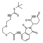 2-[2-[2-(Boc-氨基)乙氧基]乙氧基]-N-[2-(2,6-二氧代-3-哌啶基)-1,3-二氧代-4-异吲哚啉基]乙酰胺