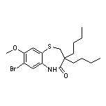 7-溴-3,3-二丁基-8-甲氧基-2,3-二氢苯并[b][1,4]硫氮杂卓-4(5H)-酮