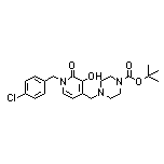 4-[(4-Boc-1-哌嗪基)甲基]-1-(4-氯苄基)-3-羟基吡啶-2(1H)-酮