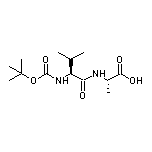 (S)-2-[(S)-2-[(叔丁氧羰基)氨基]-3-甲基丁酰氨基]]丙酸