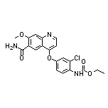 [4-[(6-氨基甲酰基-7-甲氧基喹啉-4-基)氧基]-2-氯苯基]氨基甲酸乙酯