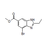 4-溴-2-乙基苯并咪唑-6-甲酸甲酯