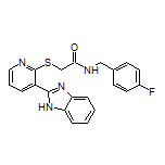2-[[3-(2-苯并咪唑基)-2-吡啶基]硫基]-N-(4-氟苄基)乙酰胺