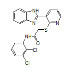 2-[[3-(2-苯并咪唑基)-2-吡啶基]硫基]-N-(2,3-二氯苯基)乙酰胺