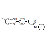 N-环己基-2-[[5-(6-甲基-2-苯并咪唑基)-2-吡啶基]硫基]乙酰胺