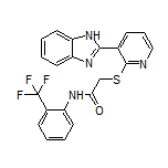 2-[[3-(2-苯并咪唑基)-2-吡啶基]硫基]-N-[2-(三氟甲基)苯基]乙酰胺