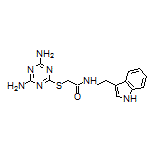 N-[2-(3-吲哚基)乙基]-2-[(4,6-二氨基-1,3,5-三嗪-2-基)硫基]乙酰胺