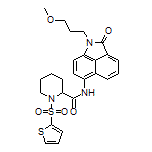 N-[1-(3-甲氧基丙基)-2-氧代-1,2-二氢苯并[cd]吲哚-6-基]-1-(噻吩-2-基磺酰基)哌啶-2-甲酰胺