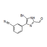 3-(5-溴-2-甲酰基-4-咪唑基)苯腈