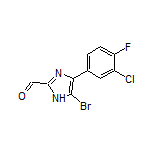 5-溴-4-(3-氯-4-氟苯基)咪唑-2-甲醛