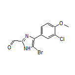 5-溴-4-(3-氯-4-甲氧基苯基)咪唑-2-甲醛