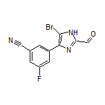 3-(5-溴-2-甲酰基-4-咪唑基)-5-氟苯腈