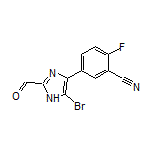 5-(5-溴-2-甲酰基-4-咪唑基)-2-氟苯腈