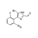2-(5-溴-2-甲酰基-4-咪唑基)-3-氟苯腈