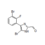 5-溴-4-(3-溴-2-氟苯基)咪唑-2-甲醛