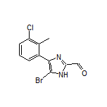 5-溴-4-(3-氯-2-甲基苯基)咪唑-2-甲醛
