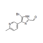 5-溴-4-(6-甲基-3-吡啶基)咪唑-2-甲醛