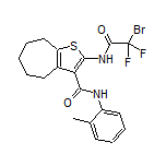 2-(2-溴-2,2-二氟乙酰氨基)-N-(邻甲苯基)-5,6,7,8-四氢-4H-环庚并[b]噻吩-3-甲酰胺
