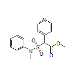 2-(N-甲基-N-苯基氨基磺酰基)-2-(4-吡啶基)乙酸甲酯