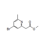 4-溴-6-甲基吡啶-2-乙酸甲酯
