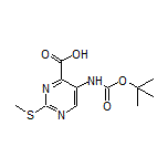 5-(Boc-氨基)-2-(甲硫基)嘧啶-4-甲酸