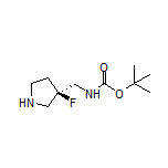 (R)-N-Boc-1-(3-氟-3-吡咯烷基)甲胺