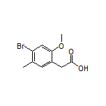 4-溴-2-甲氧基-5-甲基苯乙酸