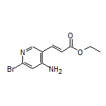 (E)-3-(4-氨基-6-溴-3-吡啶基)丙烯酸乙酯