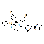 (4R,6R)-6-[2-[2,3-双(4-氟苯基)-5-异丙基-4-(苯基氨基甲酰基)-1-吡咯基]乙基]-2,2-二甲基-1,3-二氧六环-4-乙酸叔丁酯