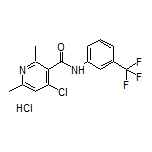 4-氯-2,6-二甲基-N-[3-(三氟甲基)苯基]烟酰胺盐酸盐