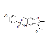 N-(3-乙酰基-2,6-二甲基苯并呋喃-5-基)-4-甲氧基苯磺酰胺