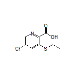 5-氯-3-(乙硫基)吡啶-2-甲酸