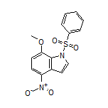 7-甲氧基-4-硝基-1-(苯基磺酰基)吲哚