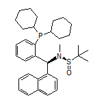 (R)-N-[(S)-[2-(二环己基膦基)苯基](萘-1-基)甲基]-N,2-二甲基丙烷-2-亚磺酰胺
