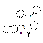 (R)-N-[(S)-[2-(二环己基膦基)苯基](萘-2-基)甲基]-N,2-二甲基丙烷-2-亚磺酰胺