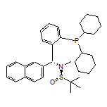 (R)-N-[(R)-[2-(二环己基膦基)苯基](萘-2-基)甲基]-N,2-二甲基丙烷-2-亚磺酰胺