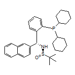 (R)-N-[(R)-[2-(二环己基膦基)苯基](萘-2-基)甲基]-2-甲基丙烷-2-亚磺酰胺