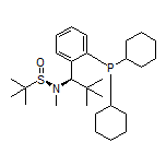 (R)-N-[(R)-1-[2-(二环己基膦基)苯基]-2,2-二甲基丙基]-N,2-二甲基丙烷-2-亚磺酰胺