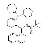 (R)-N-[(R)-[2-(二环己基膦基)苯基](萘-1-基)甲基]-N,2-二甲基丙烷-2-亚磺酰胺