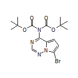N,N-双(Boc)-7-溴吡咯并[2,1-f][1,2,4]三嗪-4-胺
