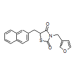 3-(呋喃-3-基甲基)-5-(萘-2-基甲基)噻唑烷-2,4-二酮