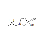 1-(2,2-二氟丙基)-3-乙炔基吡咯烷-3-醇