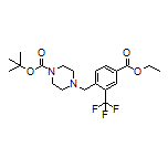 1-Boc-4-[4-(乙氧基羰基)-2-(三氟甲基)苄基]哌嗪
