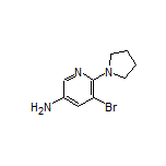 3-氨基-5-溴-6-(1-吡咯烷基)吡啶