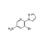3-氨基-5-溴-6-(1-吡唑基)吡啶
