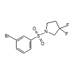 1-[(3-溴苯基)磺酰基]-3,3-二氟吡咯烷